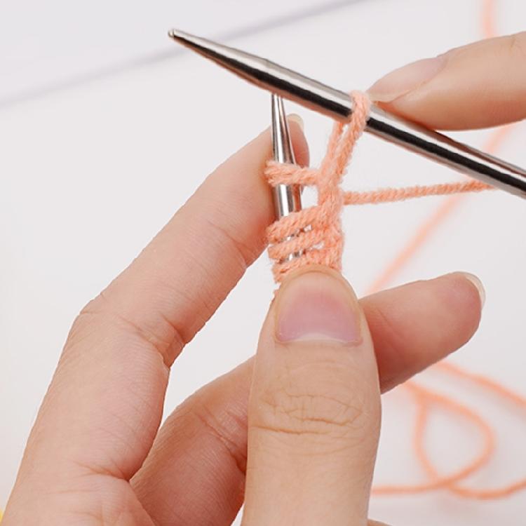 11 Paar doppelseitiges Stricknadel-Set, lange gerade Stricknadeln aus Edelstahl für Anfänger und erwachsene Strickende