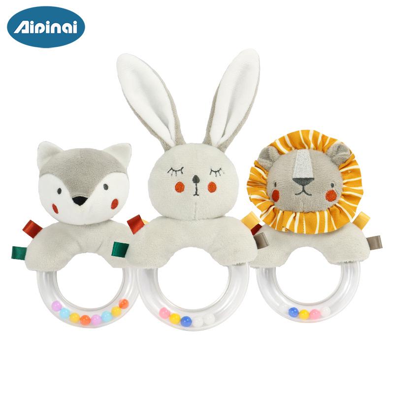 Aipinqi Plush Baby Rattle Ring for Newborns (0-1 Year)