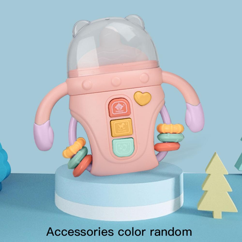 Baby Musical Toys Sensory Learning Toy with Music and Lights Pacifier Teething Rattle Toy for Toddlers Boys and Girls Gifts 0-12