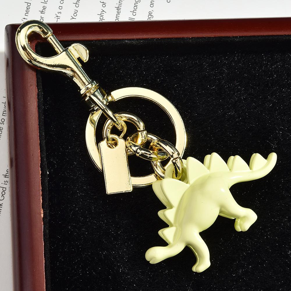 Dinosaur Keychain Skeleton Key Ring Colorful Pendant Bag Hanging Retro Creative Keychain