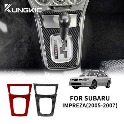 Für Subaru Impreza 2005 2006 2007 Schalthebelblende Echter Weicher Karbonfaser-Aufkleber Innenzubehör