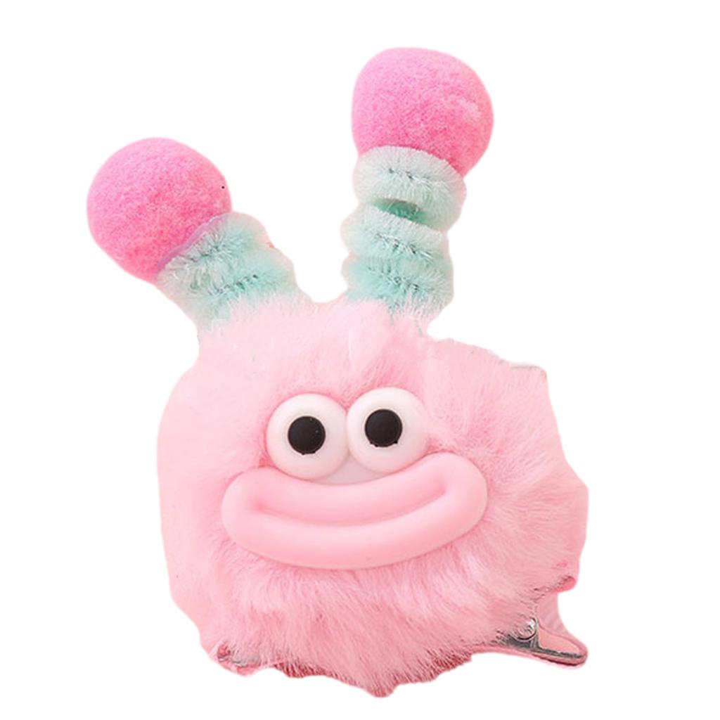 Furry Cartoon Plush Hair Clip Little Monster Barrettes Duckbill Hairpin for Women and Girl Party Accessories Headwear