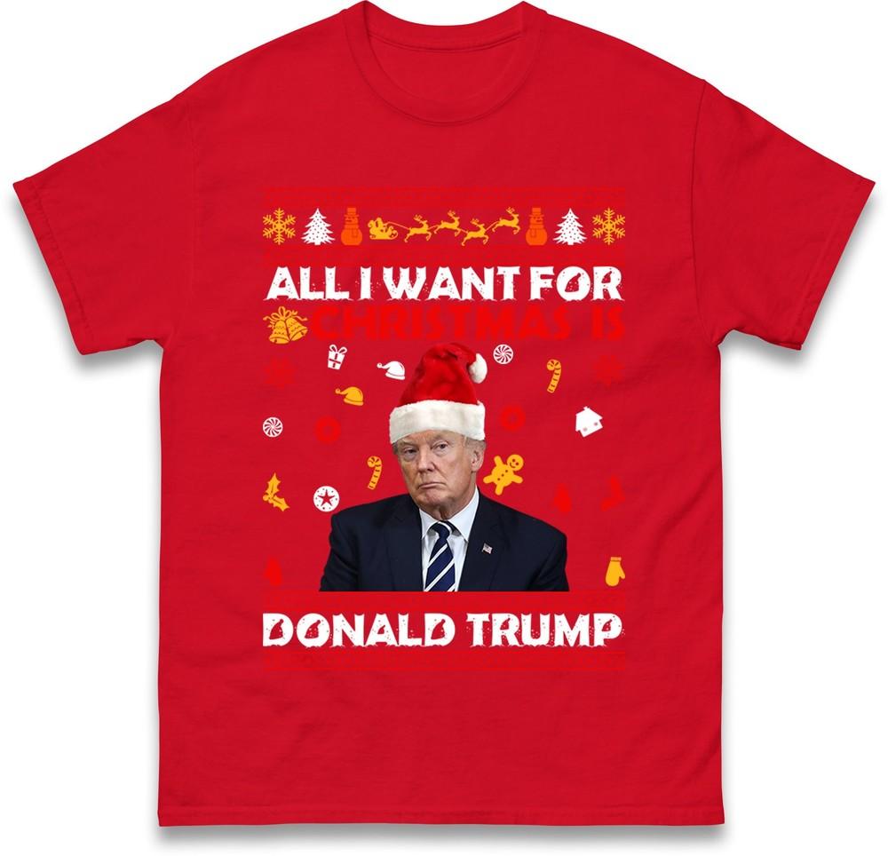 Merry Trumpmas T Shirt Maga Xmas Trump Top Xmas Festive Donald Gift Tee Top
