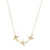 Popular Girl Necklace Wild Temperament Retro Simple Three Bird Necklace Women Bohemio Fatima Necklace