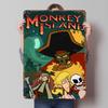 Monkey Island Game Cover Art Tin Plaque Poster Customized Wall Art Retro Vintage Metal Signs for Man Cave Luxury Home Decor Room