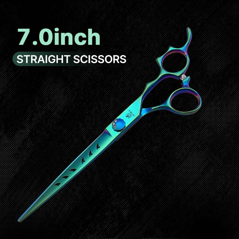 

Fenice Professional Pet Grooming Scissors Set 7.0/7.5 inch JP440C Japanese Steel Dog Cat Hair Cutting Thinning Curved Shears