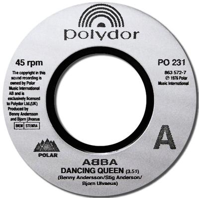 7inch Record ABBA  Dancing Queen  Lay All Your Love O PO231PROMO POLYDOR UK Pop Used