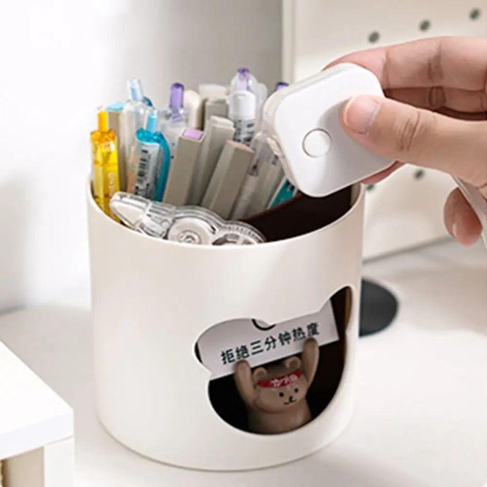 Multifunctional Desk Pen Holder Cute Desktop Storage Organizer Pencil Cup Pot  Home