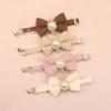 New Waffle Pet Collar Cute Bow Bell Cat Collar Retro Pearl Pendant Dog Collar Kitten Accessories