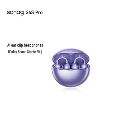Saina S6S Pro Open-Ear Clip Bone Conduction Bluetooth Headphones