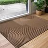 1 Stück Gestreifte Fußmatte - Rutschfeste Flache Eingangsmatte, Gestreifte Innen-/Außenmatte für Haustür, Terrasse, Handwaschbare -ähnliche Matte