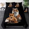 Tribal Ethnic Orange Fox Duvet Cover Set Woodland Animals Comforter Cover Set 2/3Pcs Dream Catcher Bedding Set Soft Qulit Cover