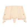 Wooden Folding Picnic Basket Table Outdoor Portable 2 In 1 Vintage with Wine Glass Holder