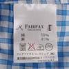 FAIRFAX Linen Blend Check Pattern Long sleeve shirt 36 Blue x white Men's Used