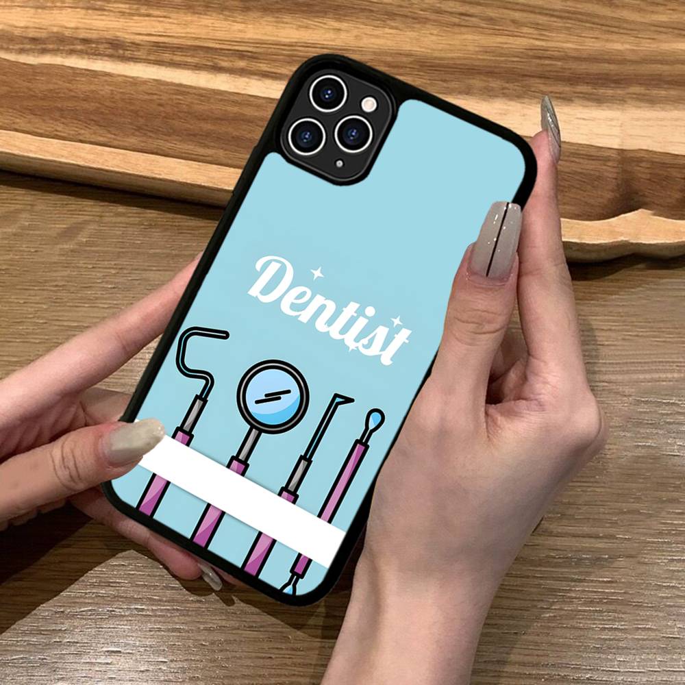 

The Dentist Tooth PC+TPU Protective Phone Case For IPhone 17 16 Pro Max 15 Plus 14 13 12 11 Cover iPhone 16 pro