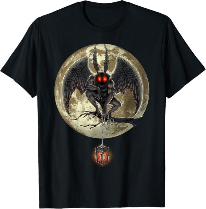 NEW LIMITED Mothman Cryptozoology Cryptid Creature Cryptozoologist T-Shirt S-5XL S разноцветный