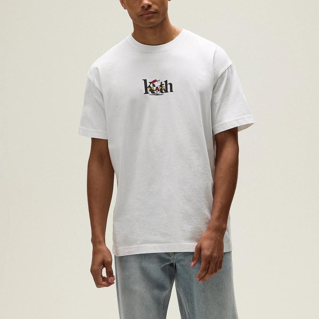 Kith For Peanuts Golf Serif Tee White Men Tops KHM033389-101