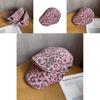 American Retro Pink Leopard Print Sun Hat With Wide Brim For Summer Sun Protection
