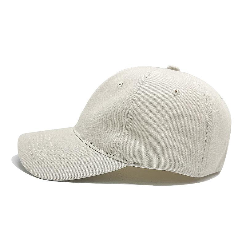 New Pure Cotton Soft Top Baseball Cap for Women Spring and Summer Sun Protection Baseball Cap for Men Outdoor Solid Color Light Plate Sun Hat