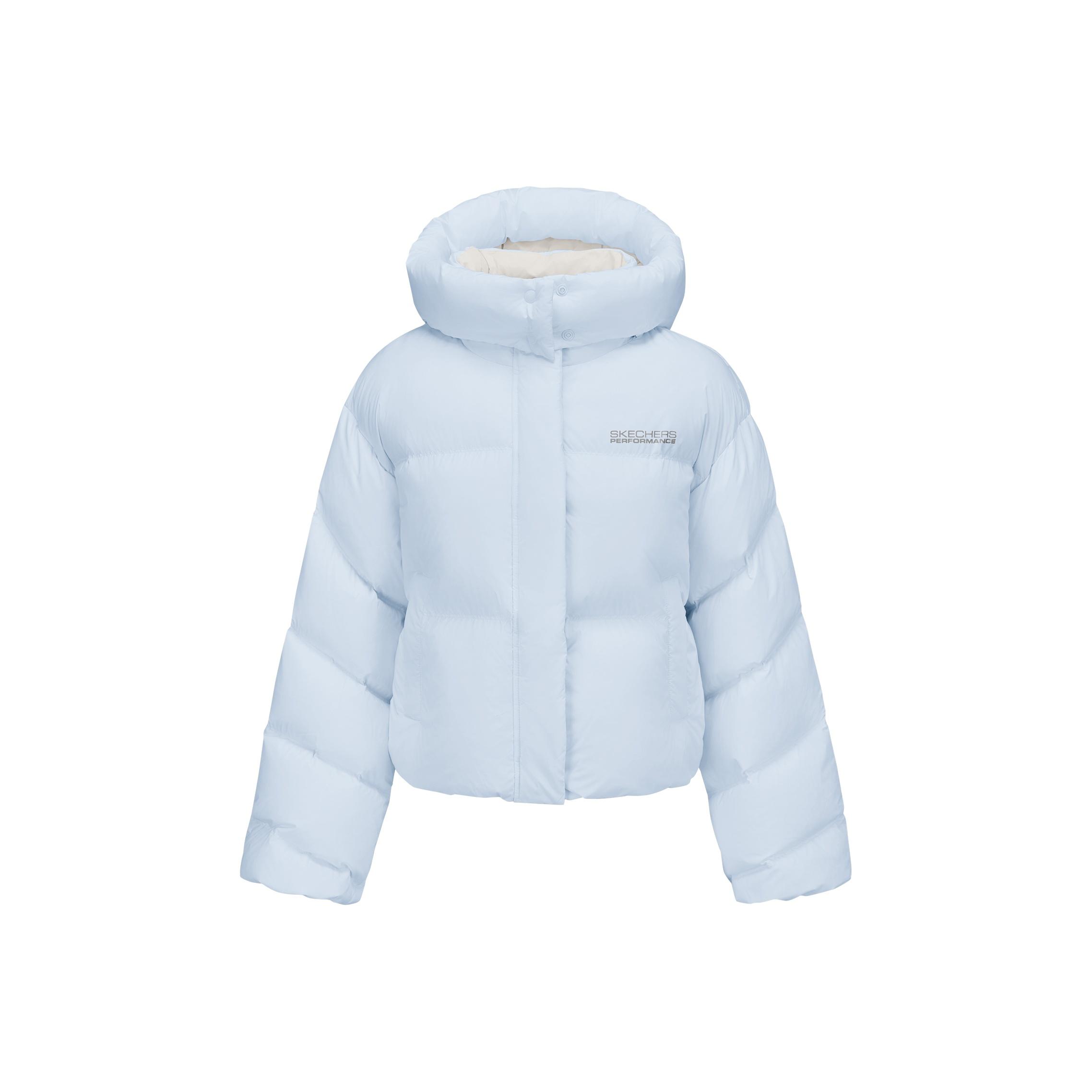 Skechers Windproof Waterproof Oil Resistant Warm Insulated Heat Reflective Loose Plush Comfortable Duck Down Short Down Jacket P425W093-0356 S