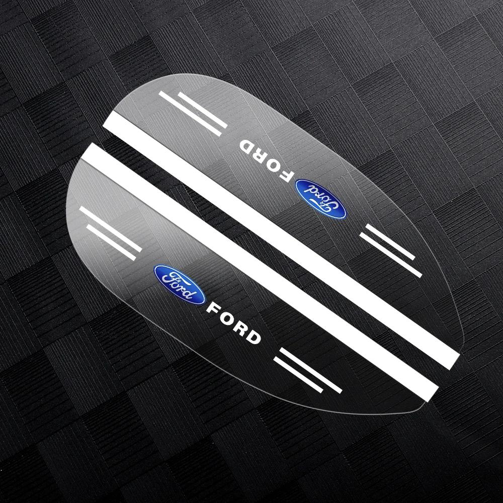 

Car Sticker Hot For Ford 2Pcs Car Rearview Mirror Rain Eyebrow Cover Rainproof Side Shield Sticker For Ford Ranger Focus Kuga Mu