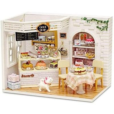 Dollhouse Building Handmade Craft Cat Cute Kit, Kit, Set, Craft, Miniature, (Cake Shop)