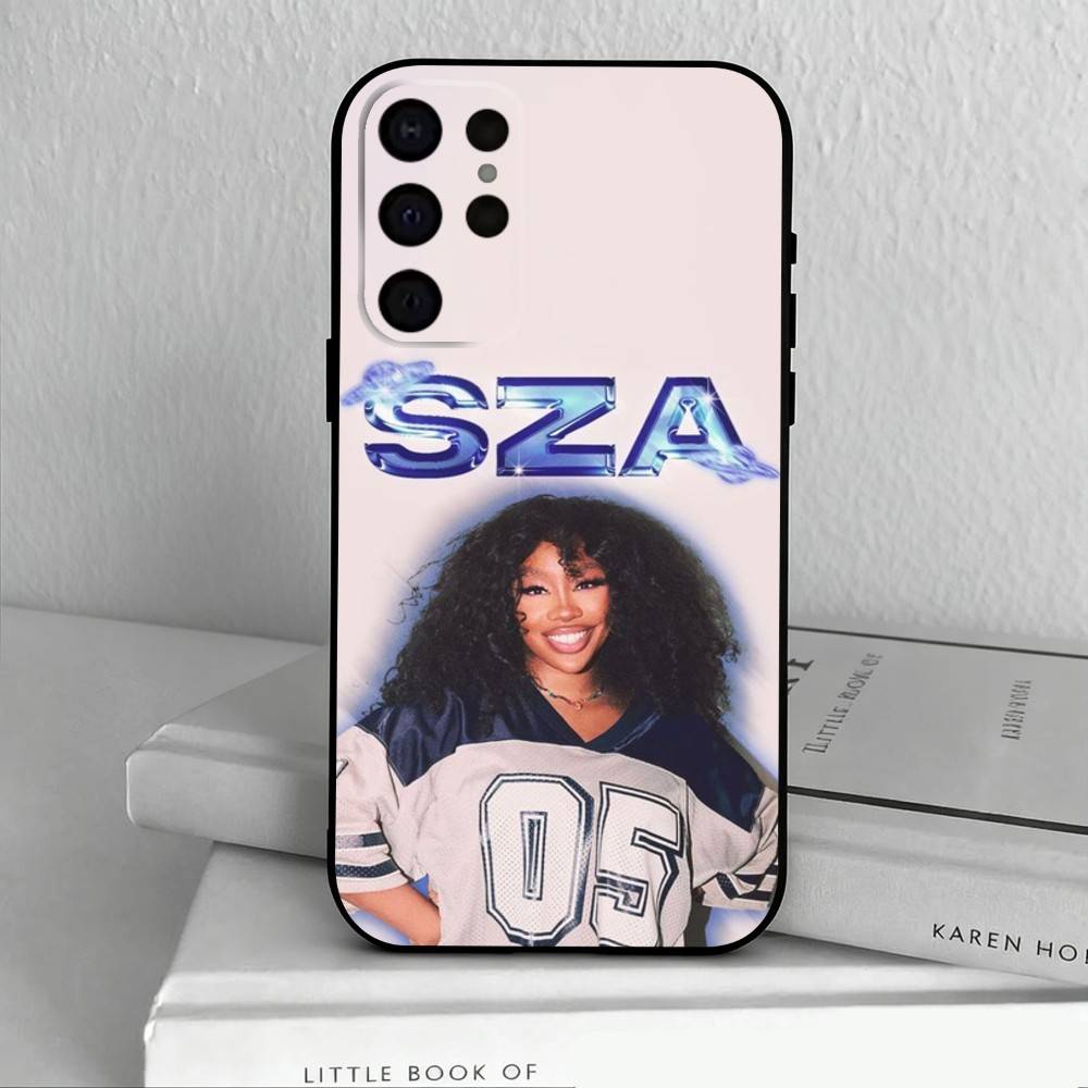 Fashionable S-SZA-A Singer Phone Case For Samsung S25,S24,S21,S22,S23,S30,Ultra,S20,Plus,Others Soft Black Case