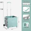Portable Stair-Climbing Trolley: Folding Cart for Groceries, Camping, and Outdoor Use