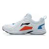 Li Ning Comfortable Slip Resistant Abrasion Resistant Low top Running Shoes Men's Standard White ARHP113-5