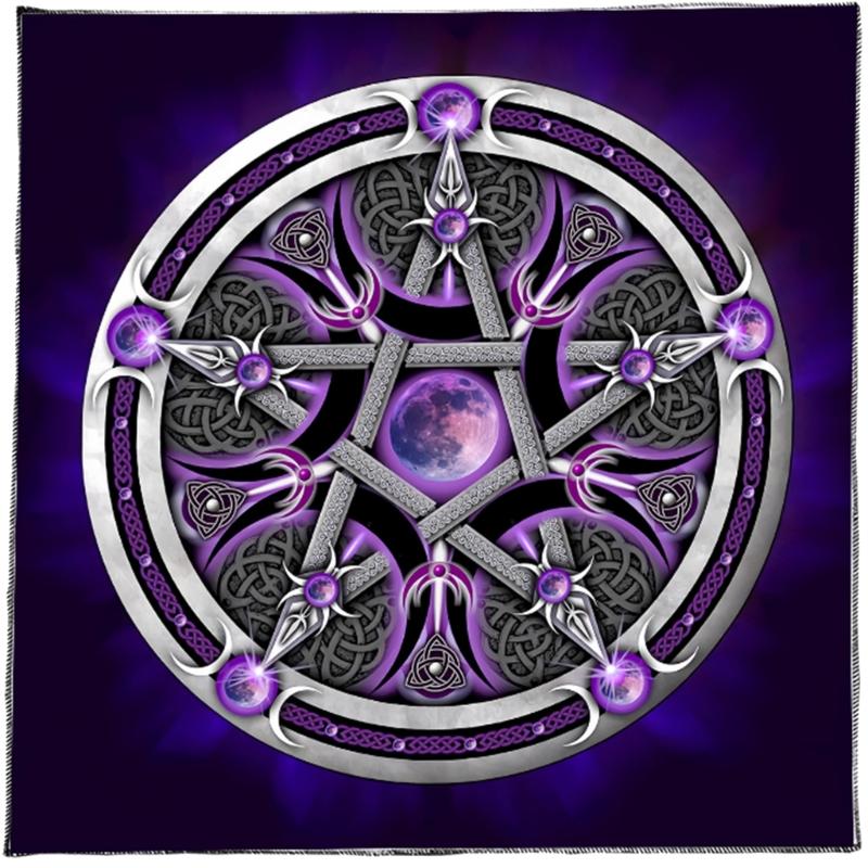 Divinations Tablecloth Star Symbol Astrology Tarots Card Tablecloth Altars Cloth Divinations Board Game Accessory