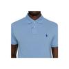 Polo Ralph Lauren Logo Embroidered Cotton Pique Short Sleeve Polo Shirt Men tops Sky-Blue 710680784-404