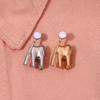 Broșă Aliaj Zinc Formă Dinte Email Geometrice Dentist Asistentă Ace Email Insignă Rucsac Stil Coreean Accesorii Îmbrăcăminte