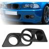 Mistlampafdekking voor BMW E46 M3 2001-2006, Voorbumper Mistlampbeschermer met Dubbele Gaten, Duurzaam en Stijlvol Auto-accessoire