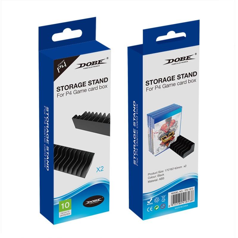 2 Pcs Playstation4 PS4 PS5 Game CD Discs Storage Display Stand Bracket Holder Accessories for PS4 Slim Pro Game Disk Box