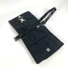 Fendi FF Logo Flap Crossbody Bag Pochette Shoulder Bag Nylon Black