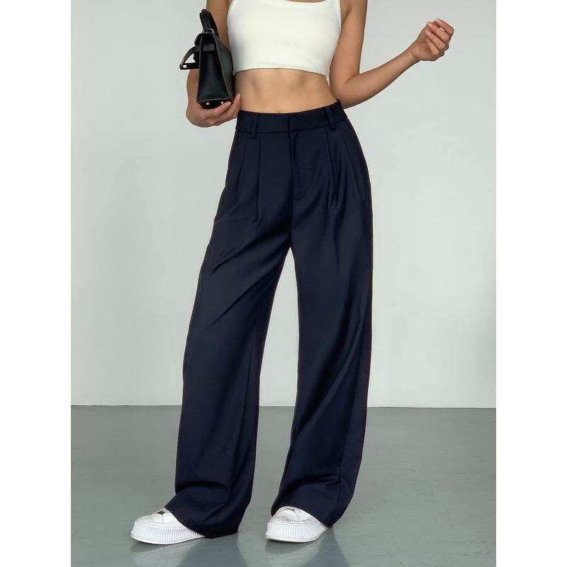 

Wide Leg Autumn Loose Drooping Casual Mop Suit Pants
