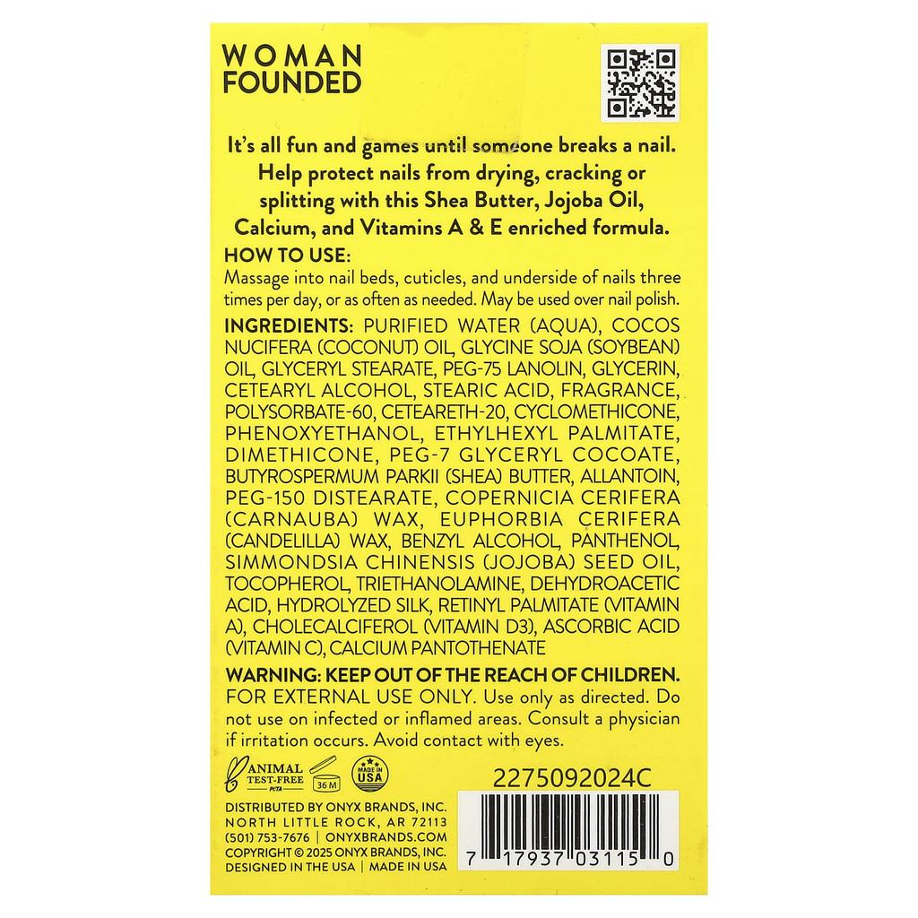 Hard As Hoop, Strengthening Nail Cream, Irish Coconut, 28G(1Oz)