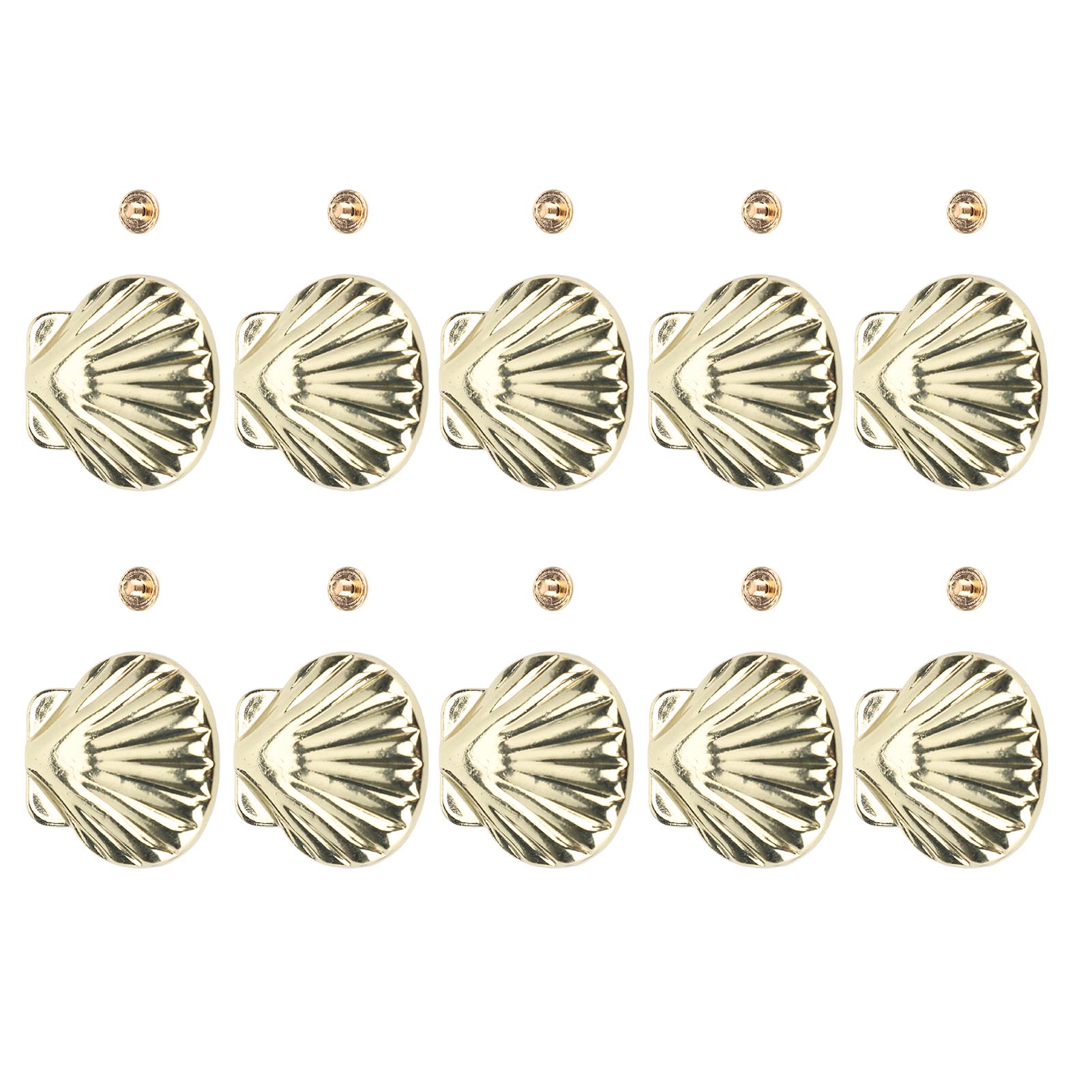 

10 Комплектов 33мм Золотая Ракушка Заклепка 4.5мм Крестовой Винт Задняя Часть Кожаная Заклепка для Ремней Сумок Обуви
