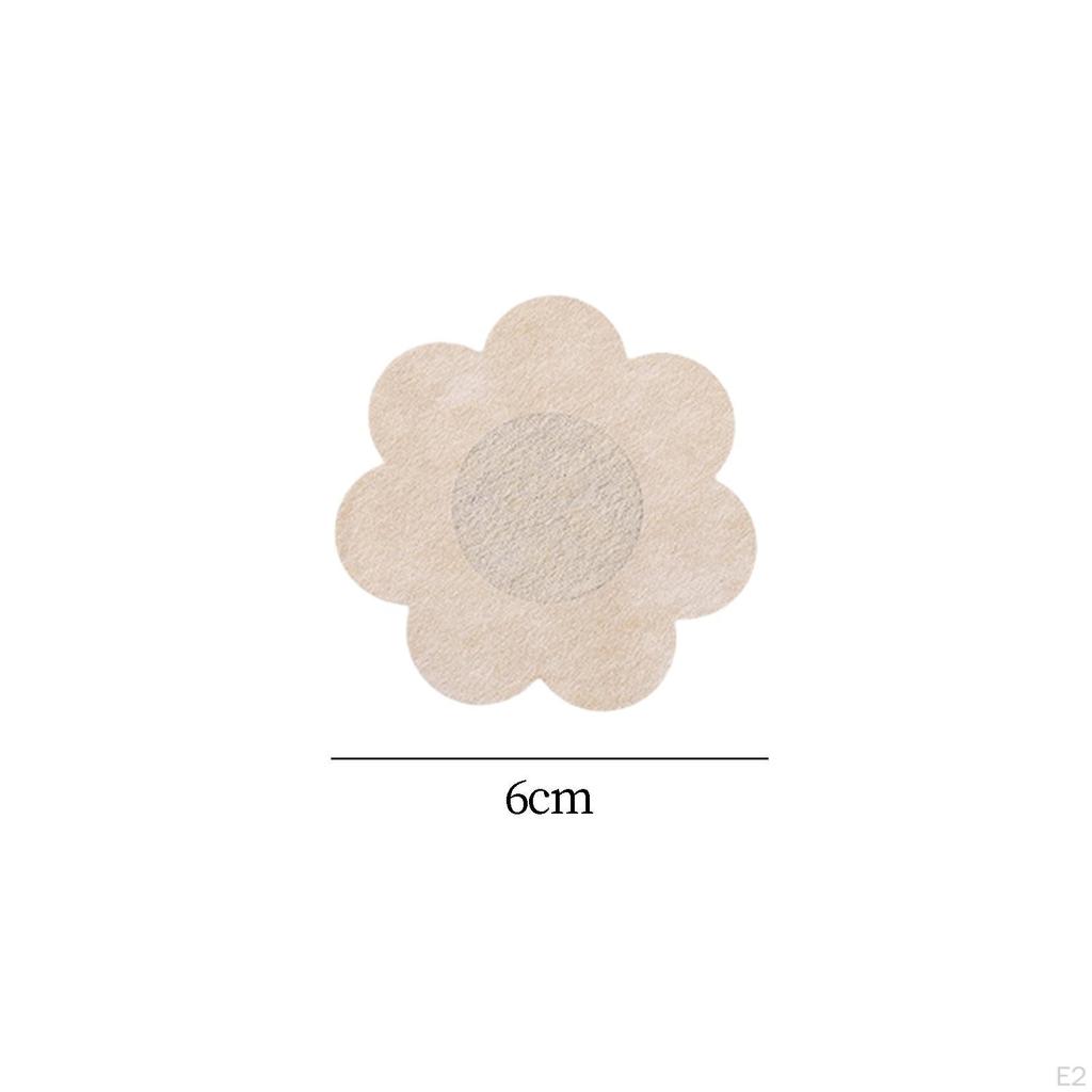 10 Pieces Nipple Cover Breast Covers Invisible Tape Pad Soft Seamless Petals