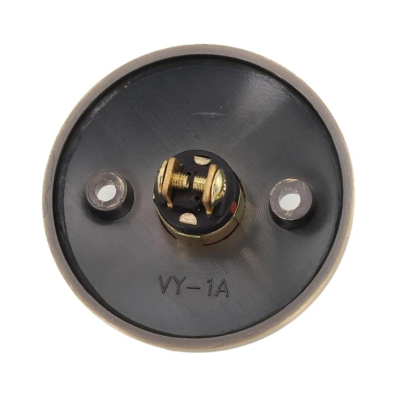 Retro Style Illuminates Doorbell Button Strong Metal Construction Easy Installation Suitable for Houses Apartments