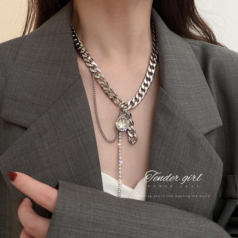 Buy Women Silver Jewelry Neckwear Pendant Clothing Accessories Jewelry