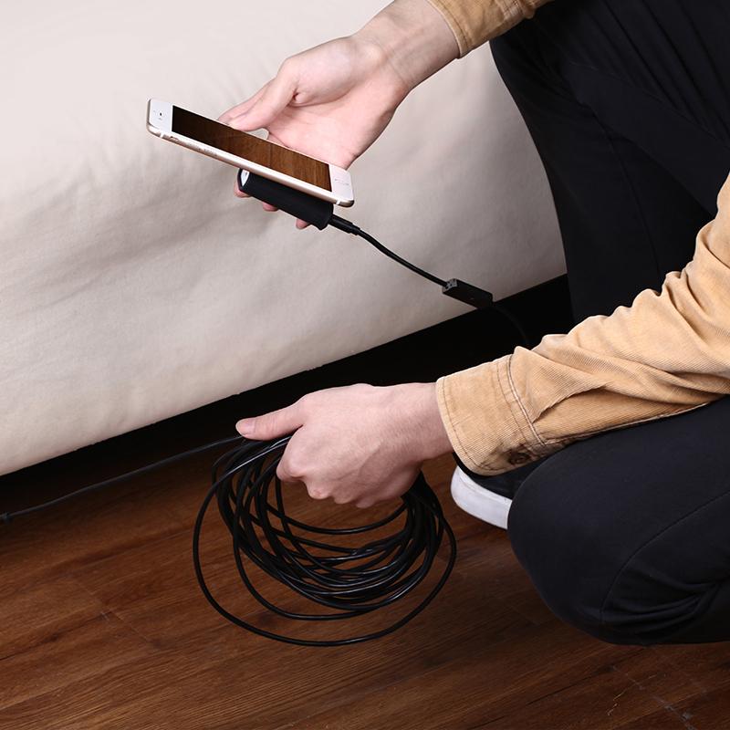 1200P Mini-Kamera 1m/2m/5m/10M Hart Flexibler Schlauch MircoUSB TYPE-C Boroskop Videoinspektion Für PC/Android Auto-Endoskop