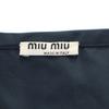 MIUMIU Hergestellt in Italien Ärmelloses Minikleid 40 Marineblau Französische Ärmel Damen Gebraucht