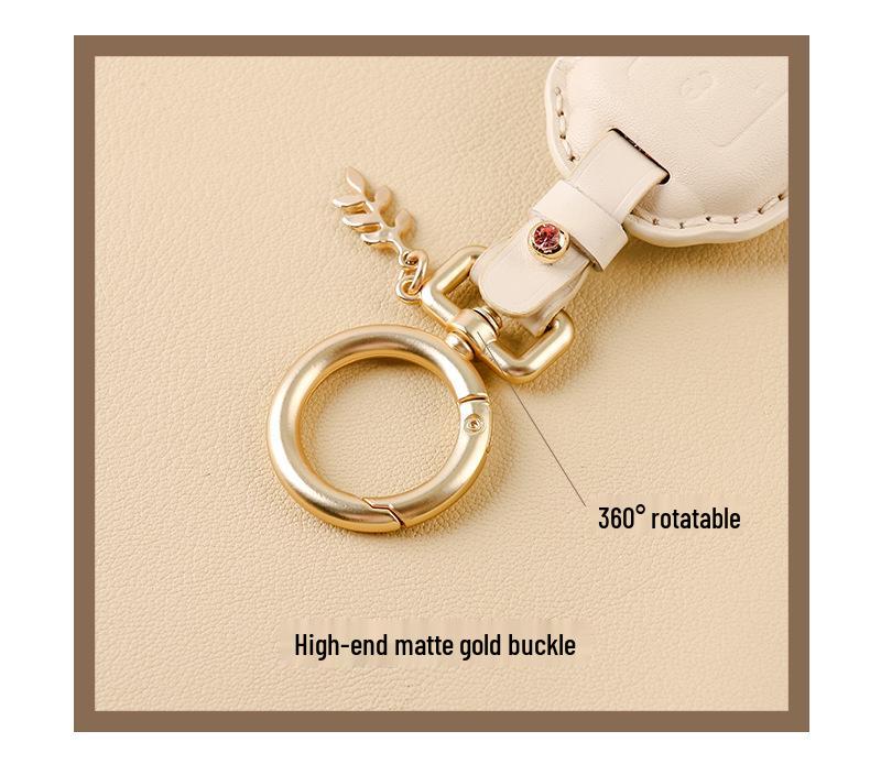 Women's Genuine Leather Bow Key Case for Xiaopeng P7 G9/G3i/P5 2022