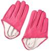 PU-Leder Halbfingerhandschuhe Fingerlose Lacklederhandschuhe Persönlichkeit Fünf-Finger-Fäustlinge Damen