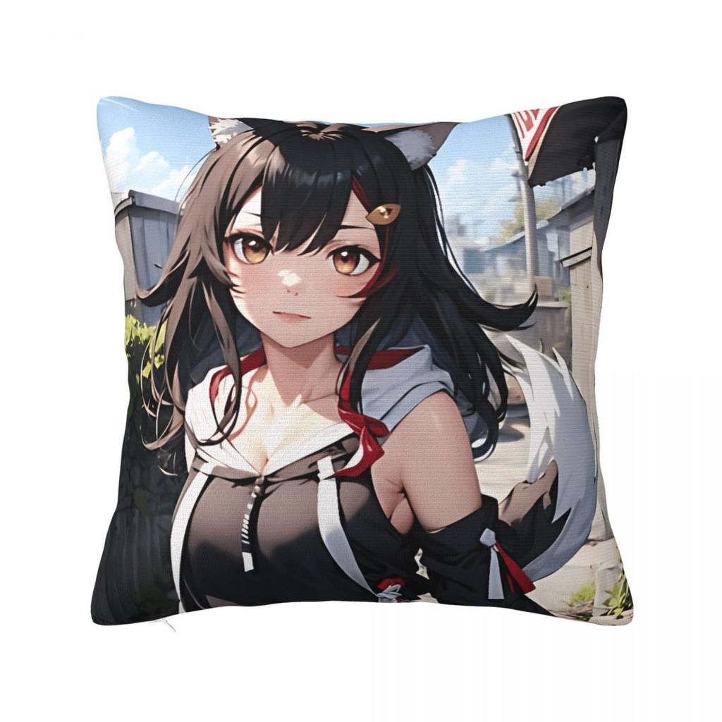 Ookami Mio Pillow Case Cushion Cover Soft Graphic Pillow Cover Morden Pillowcases For Wedding Party Home Decor
