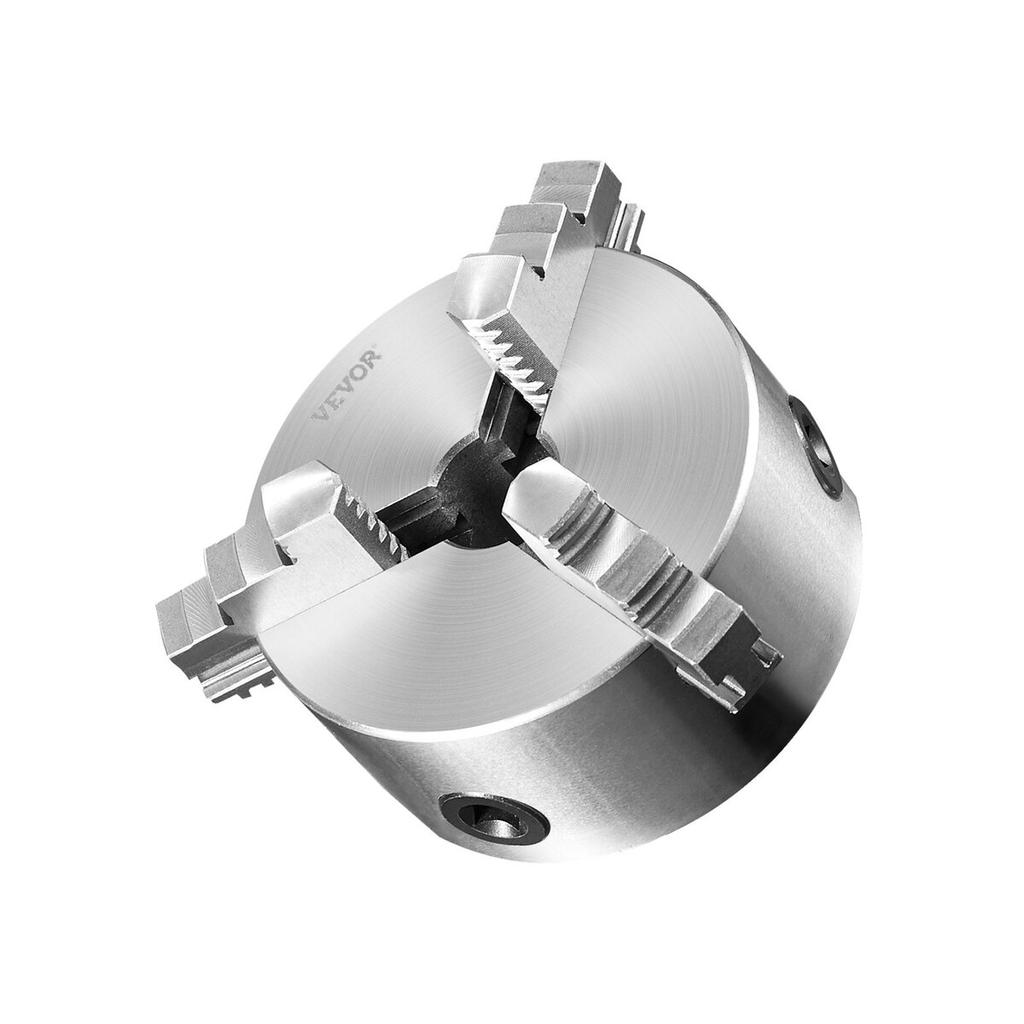 3-Jaw Lathe Chuck, 6'', Self-Centering Lathe Chuck, 0.14- 6.3 in/3.5-160 mm Clamping Range with T-key Fixing Screws Reversible Jaws, for Lathe 3D