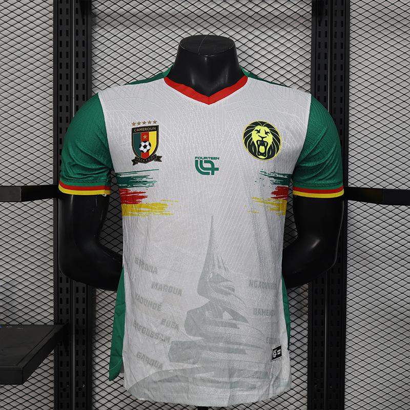 Cameroon Jersey Cameroon Player Version Home Two Guests African National Team Football Jersey