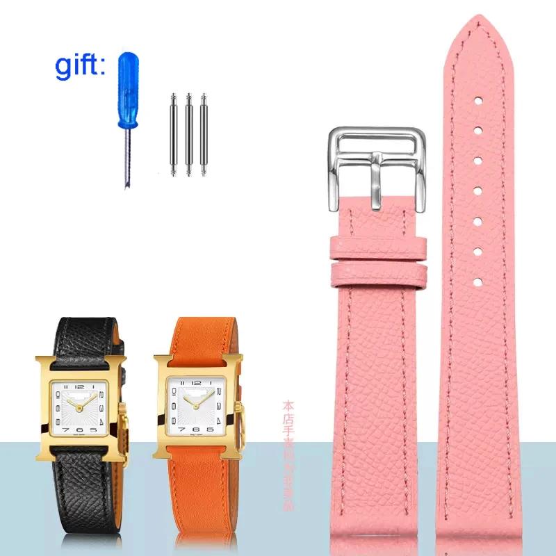 Классический ремешок для часов из натуральной кожи подходит для часов Hermes 14/16/18/20 — фото 15