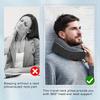 Ergonomic Portable Travel Pillow Neck Support Cervical Pillow for Airplane Car Office - Comfortable Headrest for Long Trips